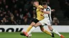Micky van de Ven, right, in action for Tottenham against Elfsborg (Dave Shopland/AP)