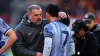 Ange Postecoglou with Tottenham captain Son Heung-min (Steven Paston/PA)