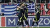 Scotland gave themselves a slender lead to defend in the second leg at Hampden Park (Petros Giannakouris/AP)