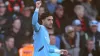 Omar Marmoush celebrates after scoring Manchester City’s second goal (Adam Davy/PA)