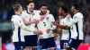 Reece James, centre, celebrates his goal against Latvia (Mike Egerton/PA)