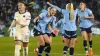 Manchester City’s Vivianne Miedema (centre) celebrates scoring (Nick Potts/PA)