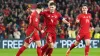 Wales captain Ben Davies (centre) celebrates after scoring the deciding goal against Kazakhstan (David Davies/PA)