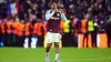 Ian Maatsen reacts after the final whistle as Aston Villa are knocked out of the Champions League (David Davies/PA)