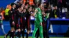 Barcelona’s players celebrate after a hard-fought LaLiga victory at Leganes (Manu Fernandez/AP)