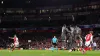 Declan Rice scores Arsenal’s first goal of the game (John Walton/PA)