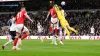 Nottingham Forest’s Chris Wood (centre) heads home his side’s second goal (John Walton/PA).