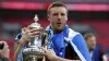 Jamie Vardy won both the Premier League and FA Cup with Leicester (Matthew Childs/PA)
