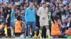 Ederson (centre right) will not feature at Goodison Park (Martin Rickett/PA)