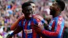 Crystal Palace’s Ismaila Sarr (left) scored a brace at Wembley (Mike Egerton/PA)