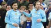 Omar Marmoush, left, and Jack Grealish were on the scoresheet for Manchester City in the win over Leicester (Martin Rickett/