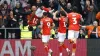 Luton’s Millenic Alli (left) celebrates (Nigel French/PA)