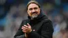 Daniel Farke celebrates after the match (Mike Egerton/PA)