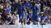 Chelsea’s Nicolas Jackson (left) celebrates his vital goal (Jonathan Brady/PA)