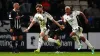 Salford’s Luke Garbutt (centre) celebrates scoring their side’s third goal (Mike Egerton/PA)