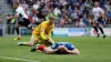 Rob Atkinson had an eventful day for Portsmouth (Steven Paston/PA)