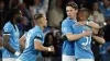 Scott McTominay, second right, scored both goals against Torino as Napoli went three points clear at the top of Serie A (Ale