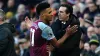 Unai Emery, right, praised Villa goalscorer Ollie Watkins (Nick Potts/PA)