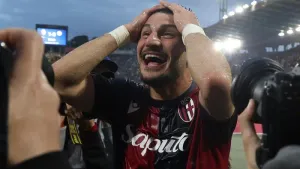 Bologna blow Serie A title race wide open with last-gasp win against Inter Milan