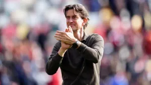Thomas Frank hails ‘incredible achievement’ from Brentford strike duo